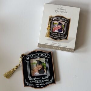 Hallmark Keepsake 2015 graduation photo holder ornament original box never‎ used